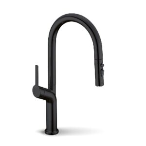 Змішувач для кухні висувний FADO IZEO матовий чорний