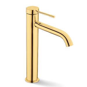 Змішувач для умивальника FADO LIRA,  золотий