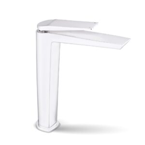 Змішувач для умивальника FADO PISANO, високий матовий білий