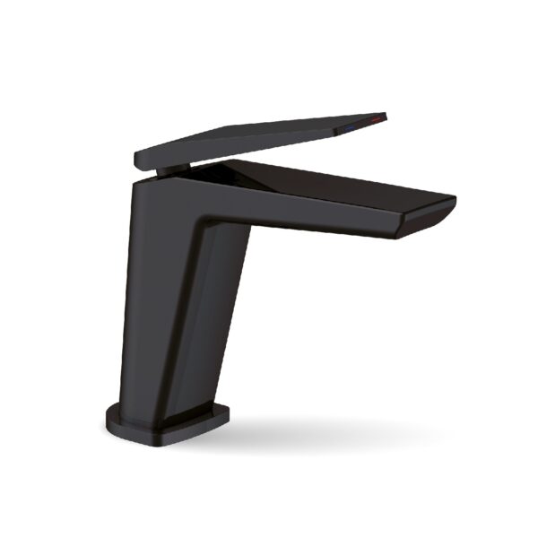 Змішувач для умивальника FADO PISANO, низький матовий чорний