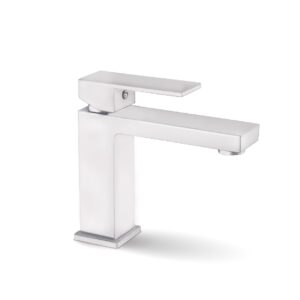 Змішувач для умивальника FADO VERONA, низький  матовий білий