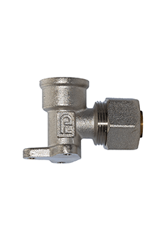 Кутник інсталяційний із внутрішньою різьбою FADO Compress 20х1/2''