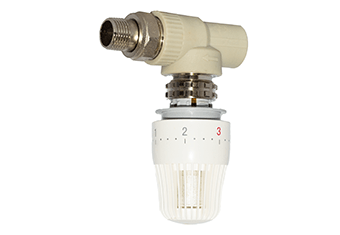 ПП Кран радіаторний з термоголовкою прямий FADO PPR 20x1/2"