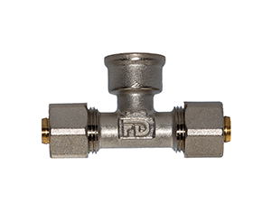 Трійник обтискний із внутрішньою різьбою FADO Compress 20х1/2''х20