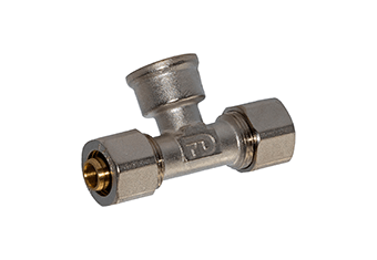 Трійник обтискний із зовнішньою різьбою FADO Compress 16х1/2''х16