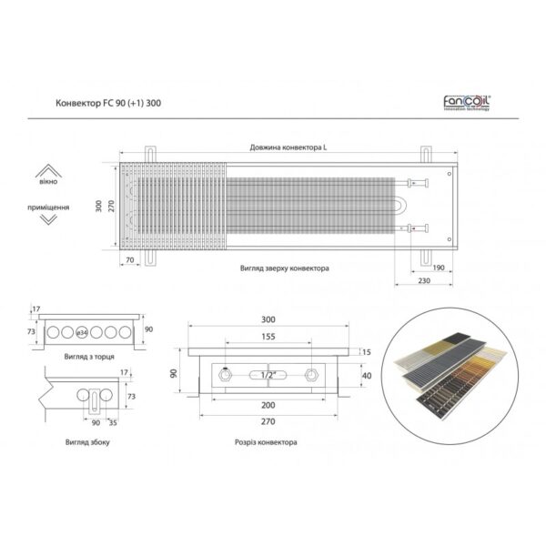 Конвектори FC 90 / FC 90 +1