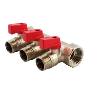 Колектор FADO з кульовими кранами 1"х1/2" /2