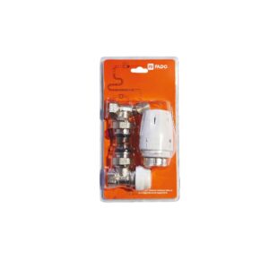 Комплект термостатичних кранів для підлючення радіаторів FADO NEW, кутовий